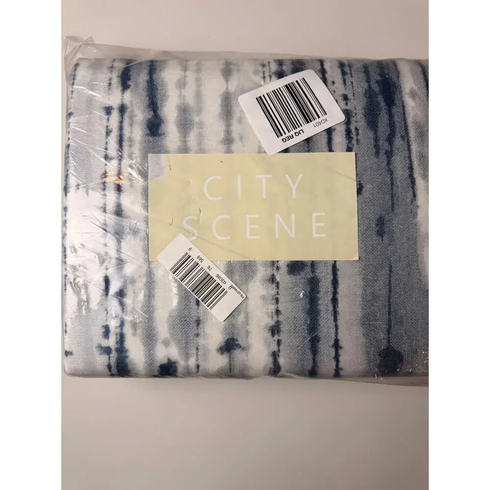 City Scene King Sokal Comforter & Sham Set Indigo Blue